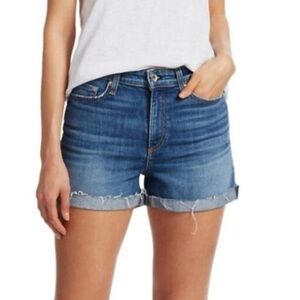 Rag & Bone Nina High-Rise Denim Shorts | Balboa Wash | Womens 25 | Made in USA